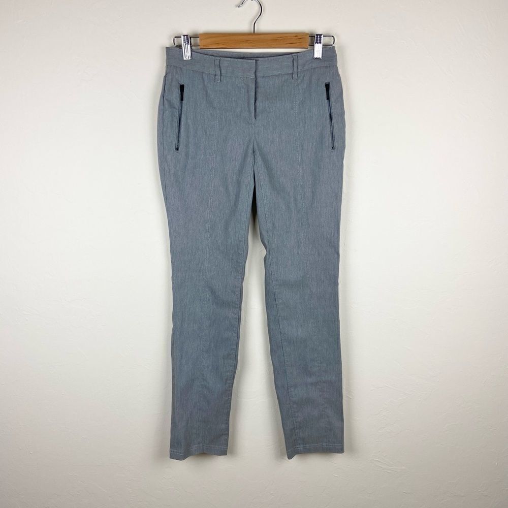 Vince Zip-Pocket Slim Straight Trousers - Gray